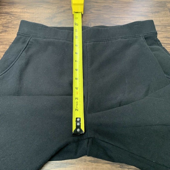 LL Bean Womens Size Medium Classic Black Fleece Back Casual Pants Inseam 27.5 - Picture 4 of 9